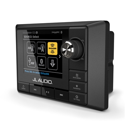 JL Audio MM100S-BE: Weatherproof Marine Source Unit With Full-Color LCD ...